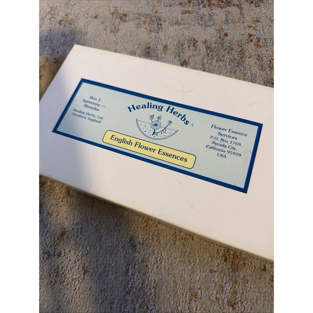 Healing Herbs English Flower Essences Remedy Complete 2 Box Set Bach Vintage